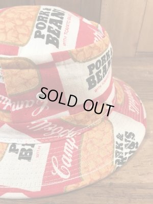 キャンベルスープの総柄のヴィンテージハット