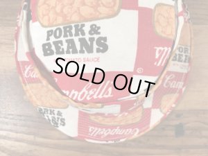 キャンベルスープの総柄のヴィンテージハット