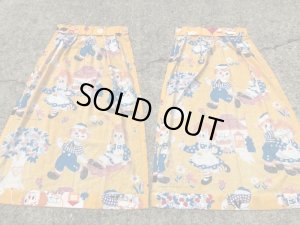 ラガディアン＆アンディの2枚組セットのビンテージカーテン