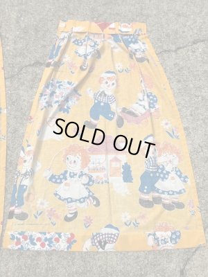 ラガディアン＆アンディの2枚組セットのビンテージカーテン