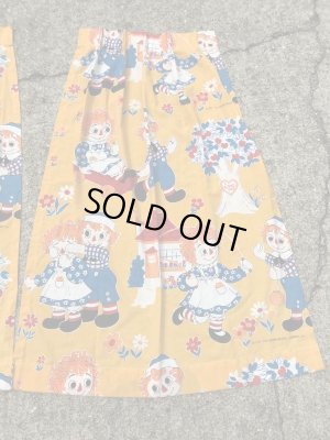 ラガディアン＆アンディの2枚組セットのビンテージカーテン