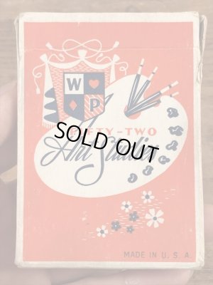 ウルフが表紙のピンナップガールのビンテージトランプ