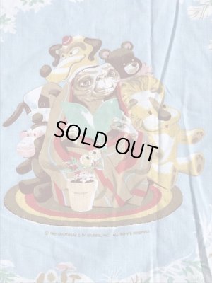 E.T.のツインサイズのヴィンテージBoxシーツ