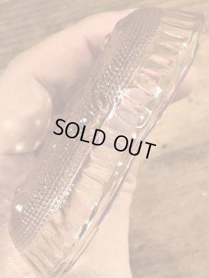 ハートの形のガラス製のビンテージ灰皿