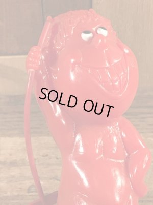 レッドデビルのシリスカルプのビンテージメッセージドール