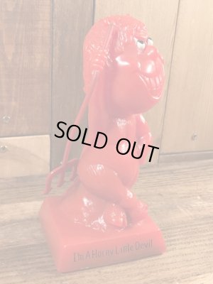 レッドデビルのシリスカルプのビンテージメッセージドール