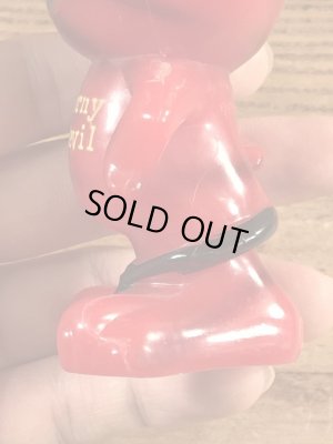 デビルキャットのシリスカルプのヴィンテージメッセージドール