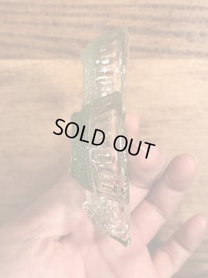 クローバーのガラス製のビンテージ灰皿