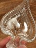 スペードの形のガラス製のビンテージ灰皿
