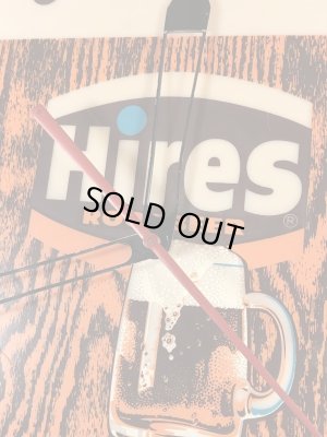 Hires Root Beerの電気が付くヴィンテージウォールクロック