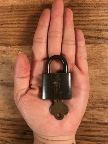 他の写真2: Eagle Lock “U.S. Set” Military Brass Padlock Key　ミリタリー　ビンテージ　パドロック　南京錠　〜60年代