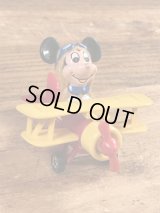 Tomy Disney “Mickey Mouse” Airplane Die-Cast Minicar　ミッキーマウス　ビンテージ　ミニカー　80年代