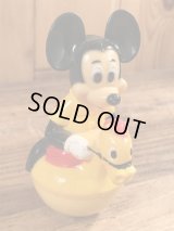 Disney Mickey Mouse “Jockey” Roly Poly Toy　ミッキーマウス　ビンテージ　起き上がりこぶし　起き上がり小法師　70年代