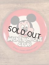 Disney “Mickey Mouse Club” Pinback　ミッキーマウスクラブ　ビンテージ　缶バッジ　缶バッチ　70年代