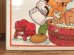 ディズニーのミッキーマウスとプルートのビンテージランチョンマット