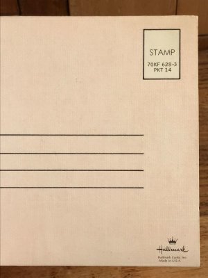 ピーナッツギャングのサリーブラウンのヴィンテージメッセージカード