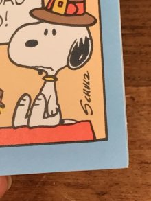 他の写真1: Hallmark Snoopy & Woodstock “Hat” Greeting Card　スヌーピー&ウッドストック　ビンテージ　グリーティングカード　70〜80年代
