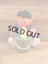 Applause Sesame Street Ernie “Bucket” PVC Figure　アーニー　ビンテージ　PVCフィギュア　セサミストリート　80年代