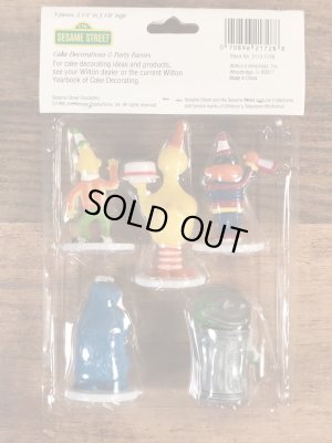 セサミストリートのブリスターセットのヴィンテージPVCフィギュア