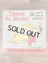 Dennis the Menace Sip'n Snack Napkins　わんぱくデニス　ビンテージ　ペーパーナプキン　紙ナプキン　50年代