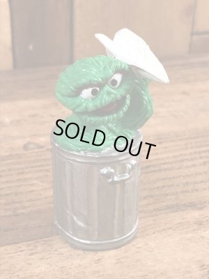 セサミストリートのオスカーのビンテージPVC製フィギュア