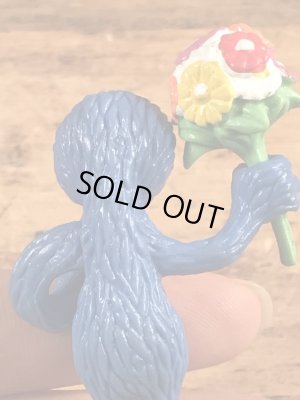 セサミストリートのグローバーのビンテージPVC製フィギュア