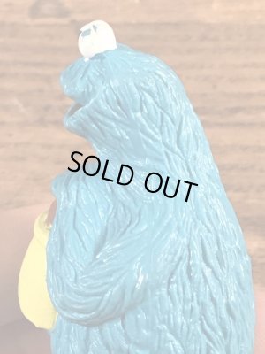 セサミストリートのクッキーモンスターのビンテージPVC製フィギュア