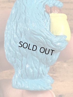 セサミストリートのクッキーモンスターのヴィンテージPVCフィギュア