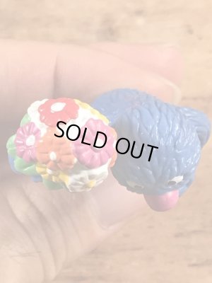 セサミストリートのグローバーのビンテージPVC製フィギュア