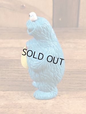 セサミストリートのクッキーモンスターのヴィンテージPVCフィギュア