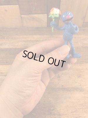 セサミストリートのグローバーのビンテージPVC製フィギュア