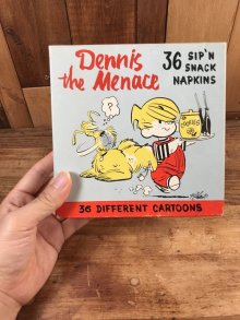 他の写真3: Dennis the Menace Sip'n Snack Napkins　わんぱくデニス　ビンテージ　ペーパーナプキン　紙ナプキン　50年代