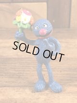 Applause Sesame Street Grover “Flower” PVC Figure　グローバー　ビンテージ　PVCフィギュア　セサミストリート　80年代