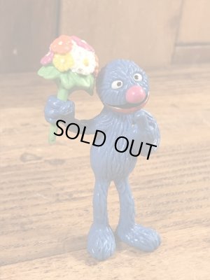 セサミストリートのグローバーのビンテージPVC製フィギュア