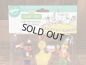 セサミストリートのブリスターセットのビンテージケーキデコレーション