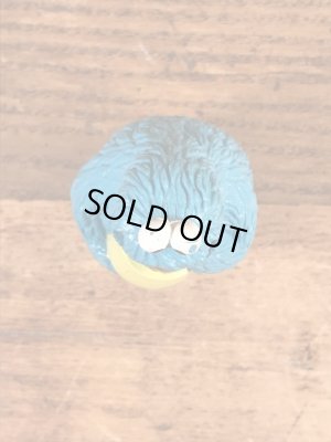 セサミストリートのクッキーモンスターのビンテージPVC製フィギュア