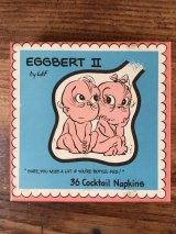 Eggbert II 36 Cocktail Napkins　エッグビート　ビンテージ　ペーパーナプキン　紙ナプキン　60年代