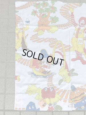 マクドナルドランドのトレイン柄のヴィンテージファブリック