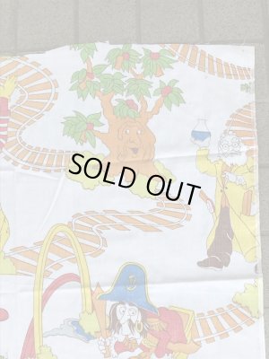 マクドナルドの汽車柄のビンテージ端切れ