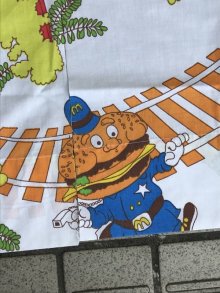 他の写真3: McDonaldland Train Cutting Cloth　マクドナルド　ビンテージ　端切れ　シーツ　70年代