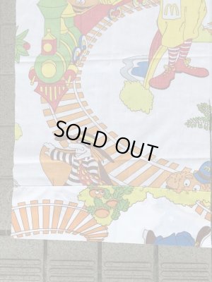 マクドナルドランドのトレイン柄のヴィンテージファブリック