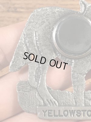 イエローストーン国立公園のスーベニア物のヴィンテージマグネット