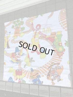 マクドナルドの汽車柄のビンテージ端切れ