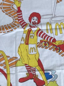 他の写真1: McDonaldland Train Cutting Cloth　マクドナルド　ビンテージ　端切れ　シーツ　70年代