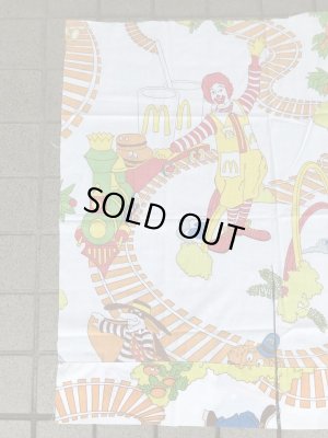 マクドナルドランドのトレイン柄のヴィンテージファブリック