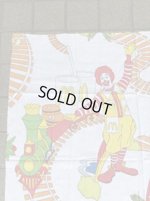 マクドナルドランドのトレイン柄のヴィンテージファブリック