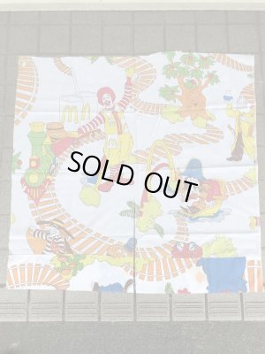 マクドナルドの汽車柄のビンテージ端切れ