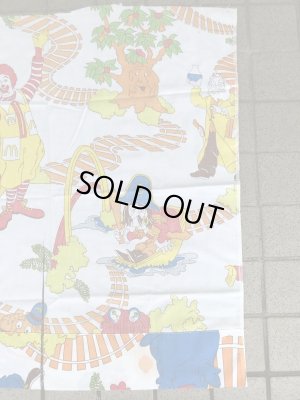 マクドナルドの汽車柄のビンテージ端切れ