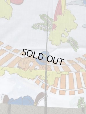 マクドナルドランドのトレイン柄のヴィンテージファブリック