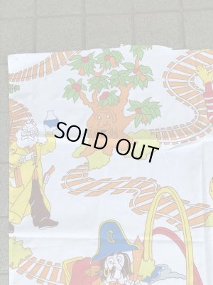 マクドナルドランドのトレイン柄のヴィンテージファブリック